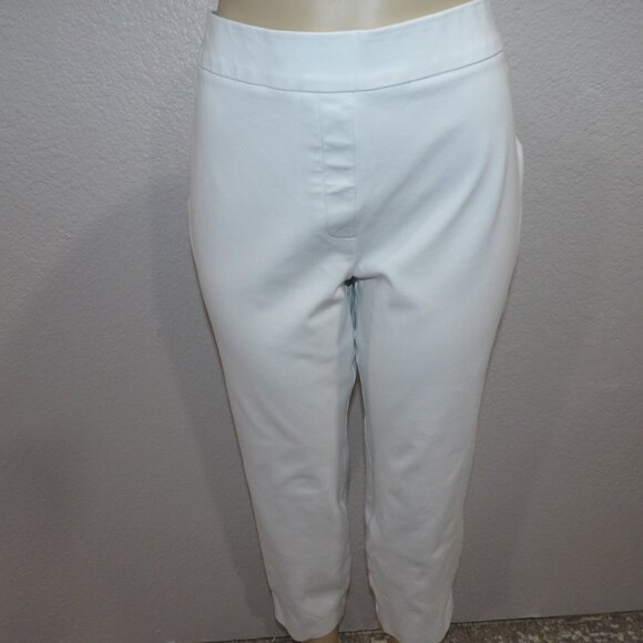 SPANX White Ankle Cropped Pants - Picture 2 of 10